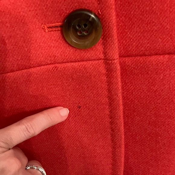J. Crew 100% Wool  Coral Women's Blazer Sz 4 - Picture 7 of 8